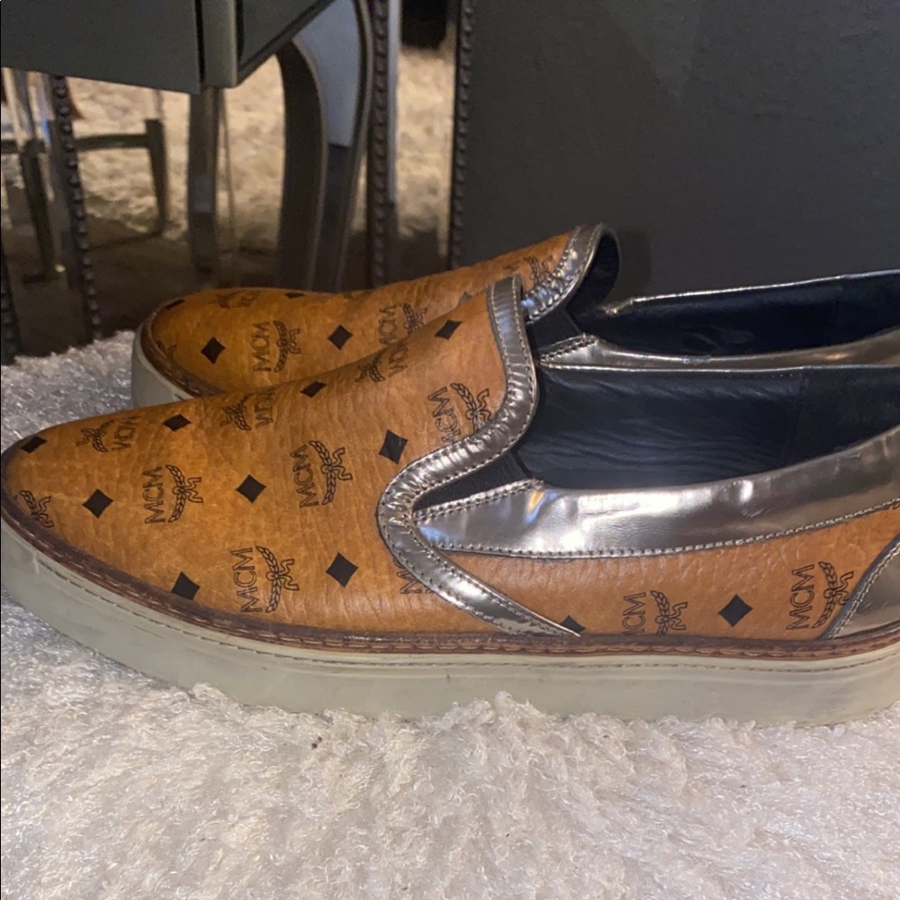 MCM Visetos Print Sneakers